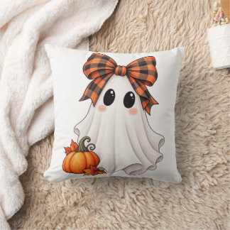 Joli Coussin de Lancer de Fantôme d'Halloween| Fan