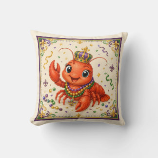 Joli Coussin de Lancer d'Écrevisses de la Nouvelle