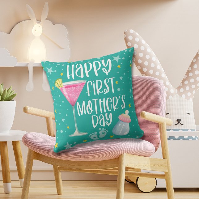 Joli Coussin de Lancer pour la Fête des Mères "Mig (Créateur téléchargé)