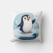 Joli Coussin de Lancer pour la Nurserie de Pingoui