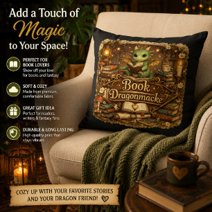 Joli Coussin de Lecture de Dragon Lire Fantastiq