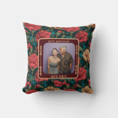 Joli Coussin de Mariage Romantique pour Nouveaux M (Recto)