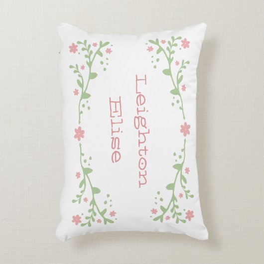 Joli Coussin de nom rose (Devant(Vertical))