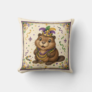Joli Coussin de Nutria de la Nouvelle-Orléans