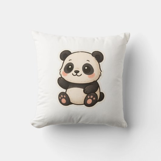Joli coussin de panda kawaii (Recto)