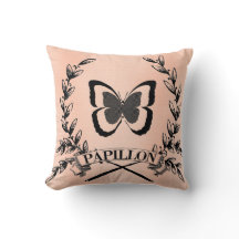Joli coussin de Papillon de Français de Paris