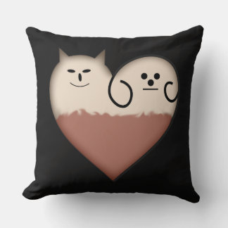 Joli Coussin Décoratif en Forme de Cœur pour Amis