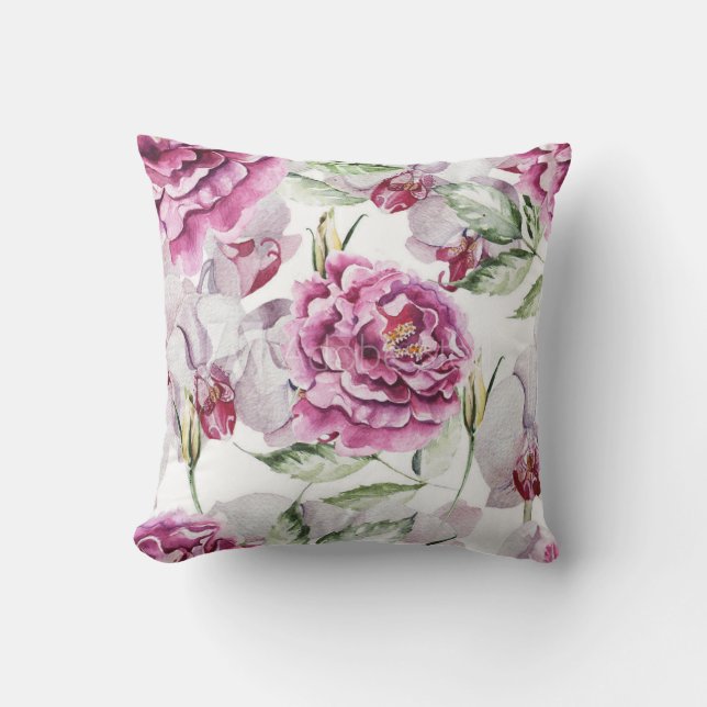 Joli Coussin Décoratif Floral .. (Recto)