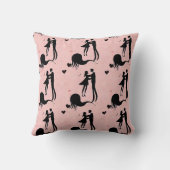 Joli Coussin Décoratif Rose pour Couples Romantiqu (Verso)