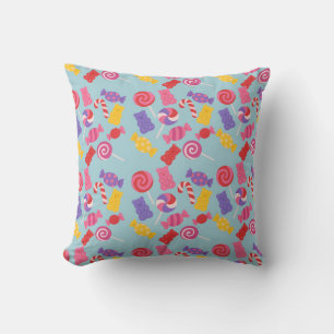 Joli coussin décoratif sucré en forme de sucettes