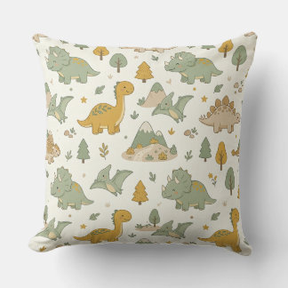 Joli Coussin Extérieur à Motif Dinosaure Bohème
