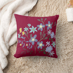 Joli Coussin floral de lavande de canneberge