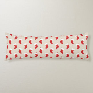 Joli Coussin Lombaire Chaussette de Noël Rouge