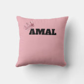 Joli Coussin pour les 3 ans d'une Fille (Verso)