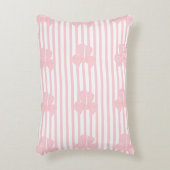 Joli Coussin Rose à Nœud | Coussin de Lancer Coque (Devant(Vertical))