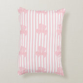 Joli Coussin Rose à Nœud | Coussin de Lancer Coque (Dos(Vertical))
