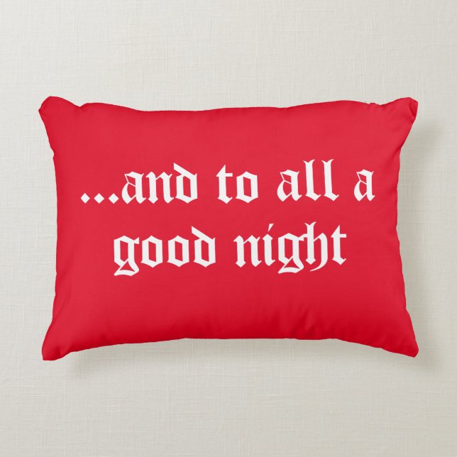 Joli coussin rouge accent de Noël (Devant)