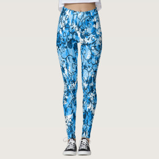 Joli crâne bleu Leggings
