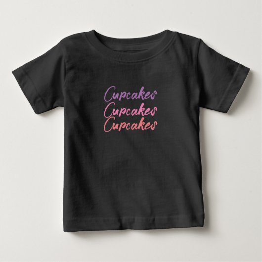 Joli Cupcakes Mignons Bébé T-Shirt (Devant)
