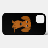 Joli dachshund rouge | Étui pour téléphone drôle d (Verso (horizontal))