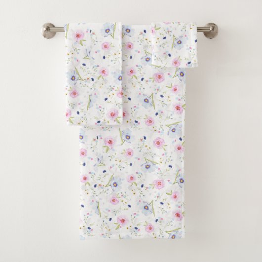 Joli Dainty Rose Bleu Fleurs Motif Floral (En situation)