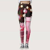 Joli dans les Leggings de Noël rose (Devant)