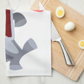 Joli Danser Cartoon Wolf Serviette de cuisine (Quart Plié)