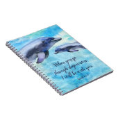 Joli dauphin d'aquarelle| Journal Notebook (Côté Droit)