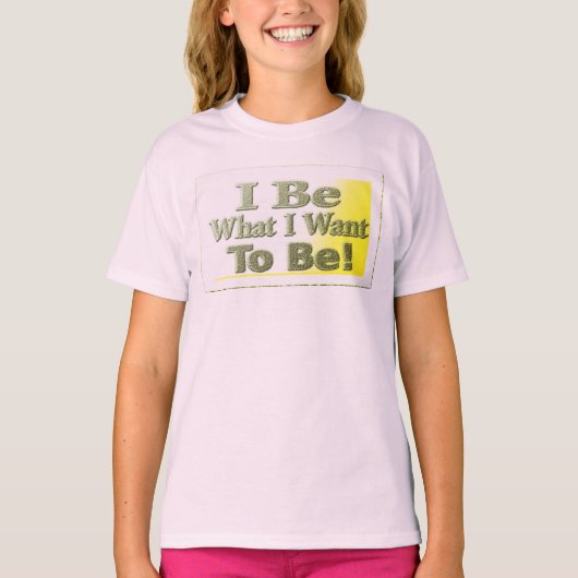 Joli Design À Propos De T-Shirt "I Be" (Devant)