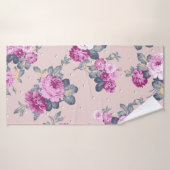 joli design de fleur illustration textile art, pat (Serviette de bain)
