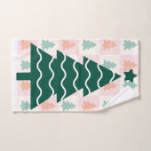 Joli design de Noël pour un sapin de Noël. (Serviette à main)