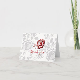 Joli Design Floral Merci Les Cartes De Note