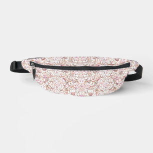 Joli design floral vintage rose blanc