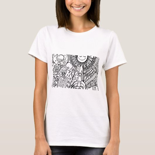 Joli dessin abstrait - T-shirt (Devant)