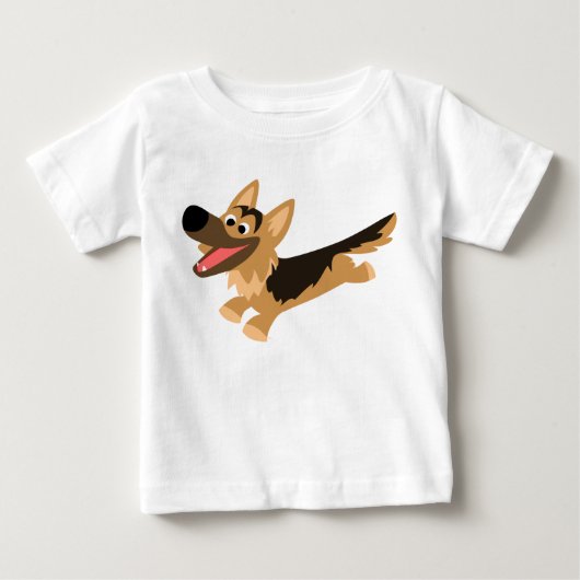 Joli Dessin Allemand Berger Baby T-Shirt (Devant)