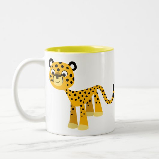 Joli dessin animé Cheetah Mug (Gauche)
