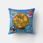 Joli dessin animé FriendFish coussin (Verso)