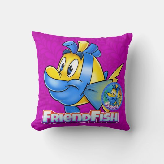 Joli dessin animé FriendFish coussin (Recto)