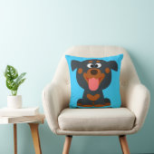 Joli dessin bébé Rottweiler Mojo Jeter oreiller (Chaise)