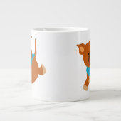 Joli Dessin Cartoon Staffie Jumbo Mug (Devant)