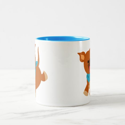Joli Dessin Cartoon Staffie Mug (Centre)