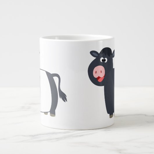Joli Dessin Ceinturé Galloway Cow Jumbo Mug (Devant)
