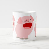Joli dessin chantant cochon Jumbo Mug (Devant)