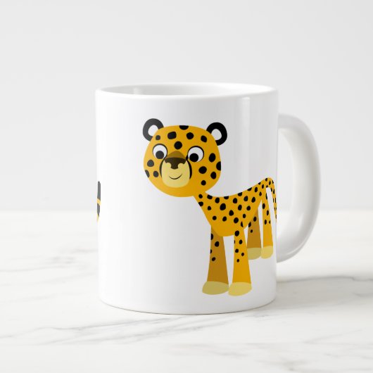 Joli dessin Cheetah Jumbo Mug (Devant droit)