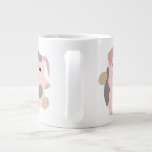 Joli dessin dansant cochon Jumbo Mug (Dos)