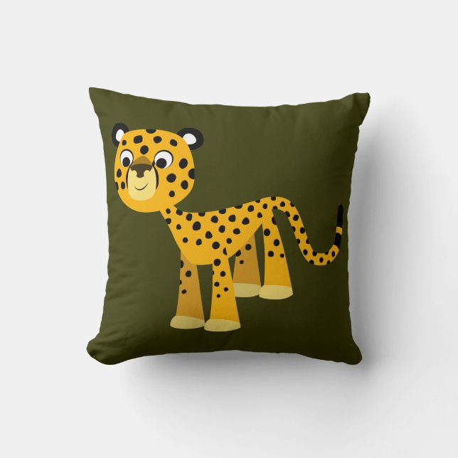 Joli Dessin Dessin Cheetah Jeu Oreiller (Recto)