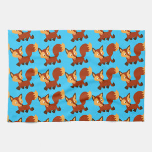 Joli Dessin Fox Mojo Serviette de cuisine