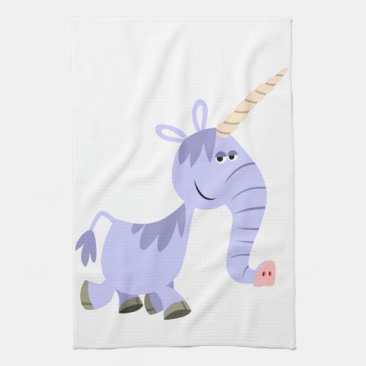 Joli Dessin Inhabituel Unicorn Serviette de cuisin (Vertical)