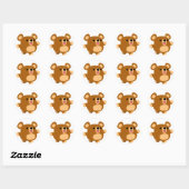 Joli dessin jouant Sticker d'ours (Feuille)