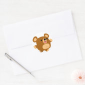Joli dessin jouant Sticker d'ours (Enveloppe)